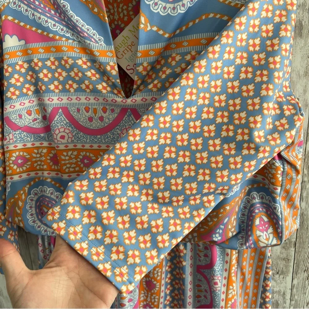 Gretchen Scott Designs Multi-Color Paisley Mini Dress - Picture 3 of 5